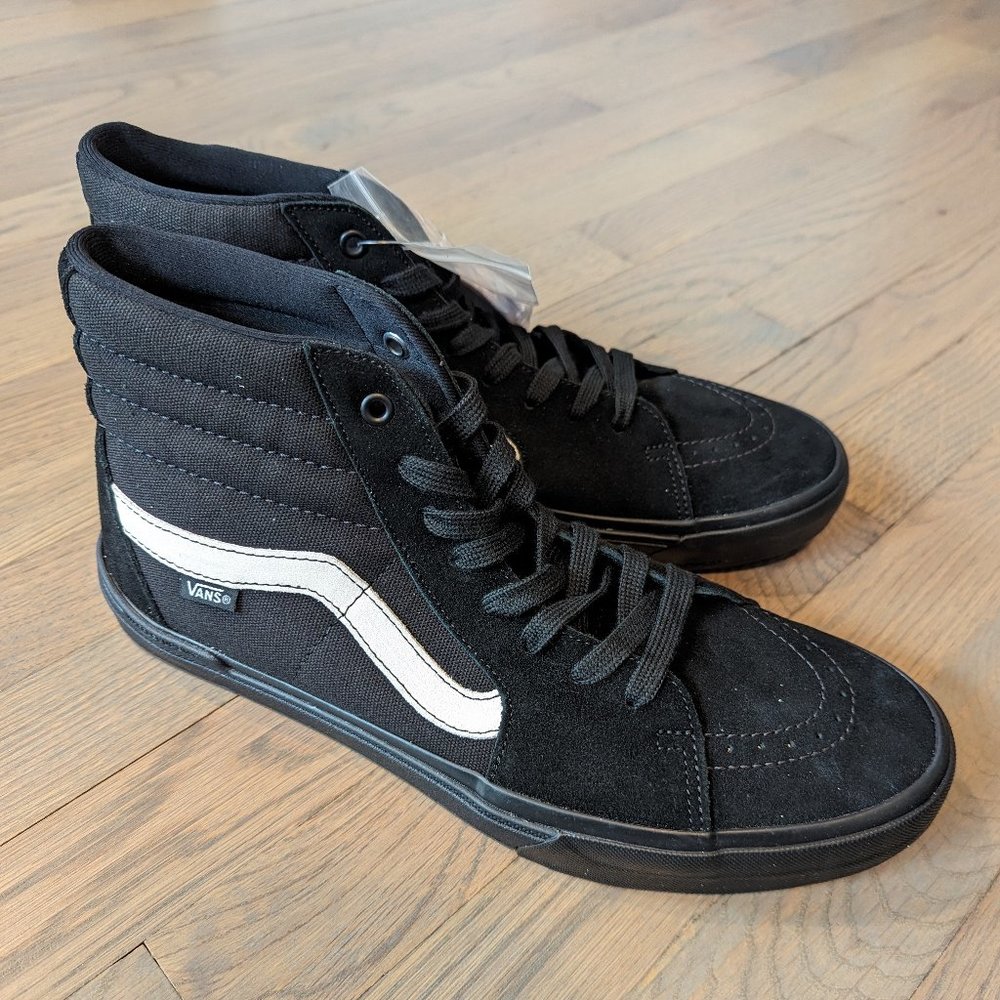 Van's Men's BMX Sk8-Hi Shoes in Black/Black - Size 12